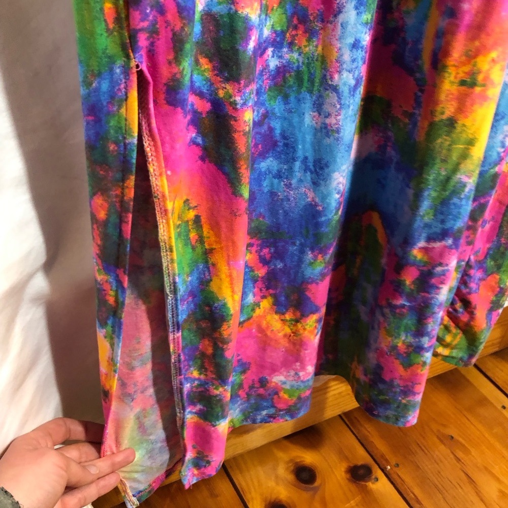 Women’s Multi Colored Maxi Dress, Size Large - Picture 5 of 10